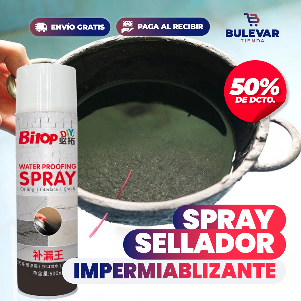 Spray impermeabilizante Somerjaus 250 ml para avancé o tienda de campaña