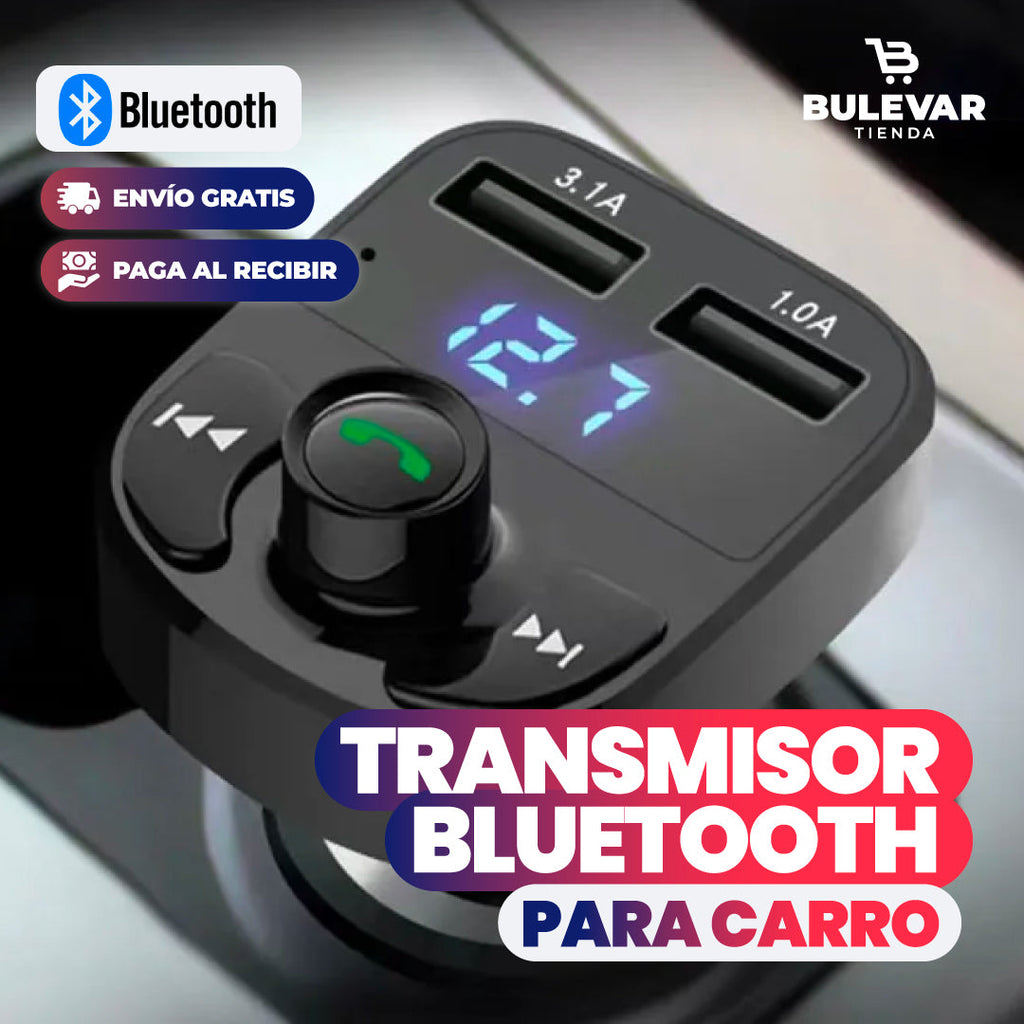 Transmisor bluetooth carga rapida