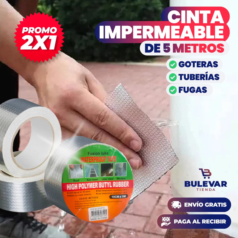 2x1 CINTA IMPERMEABLE REPARA FUGAS (5 METROS)