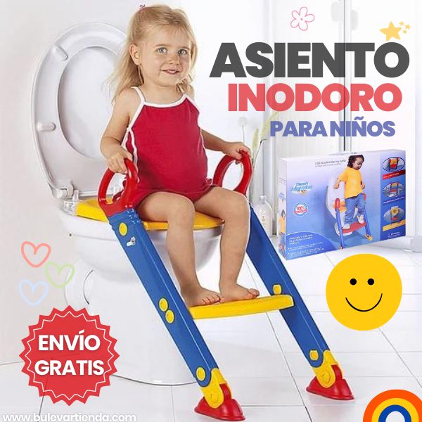 ASIENTO INODORO ESCALERA PARA NIÑOS