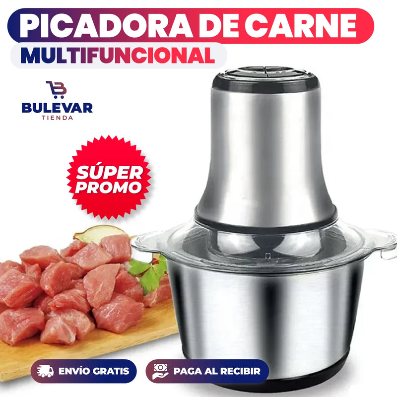MOLINO PICADOR ELÉCTRICO ACERO INOXIDABLE 🔥2 LITROS🔥 (TAMAÑO GRANDE)
