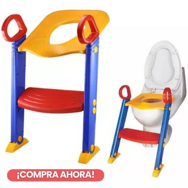 ASIENTO INODORO ESCALERA PARA NIÑOS