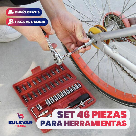 SET DE 46 PIEZAS PARA HERRAMIENTAS